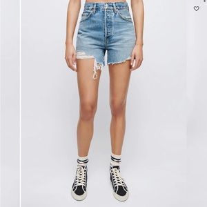 Redone 50’s cutoff shorts 100% cotton in Medium Raff